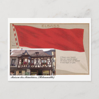 Postale "Elsass" Maison des Ménétriers Postkarte