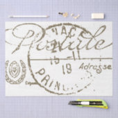 Postale Entdeckungsreise Französisch Vintage Postm Seidenpapier (Handwerk)