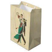 Postale-Geschenktasche Mittlere Geschenktüte (Rückseite Schrägansicht)