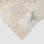 Postale Postmark Blue Bird Vintag Collage Seidenpapier (Ausschnitt)