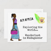 Postale Wanderlust auf Madagaskar Postkarte (Vorne/Hinten)