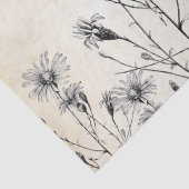 Postale Wildblume Dragonfly Decoupage Seidenpapier (Detail)