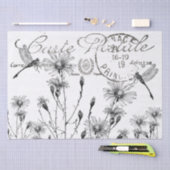 Postale Wildblume Dragonfly Decoupage Seidenpapier (Handwerk)