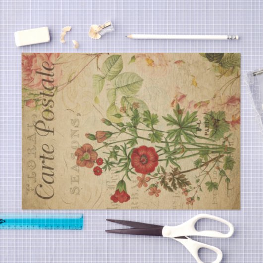 Postale Wildblumen Seidenpapier (Handwerk)