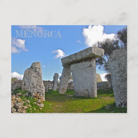 postalisch de los talaiots en la isla de Menorca Postkarte (Vorderseite)