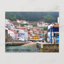 postalisch del pueblo de Cudillero, en Asturias Postkarte