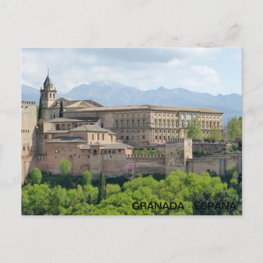postalische Alhambra de Granada, en España Postkarte (Vorderseite)