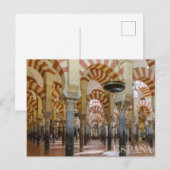 postalische Moschee von Córdoba in Andalusien, Postkarte (Vorne/Hinten)