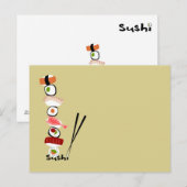 Postalsushi1 Postkarte (Vorne/Hinten)