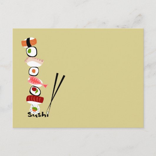Postalsushi1 Postkarte (Vorderseite)