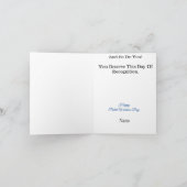 Postamt Goldene Adlerkarte Feiertagskarte (Innenseite)