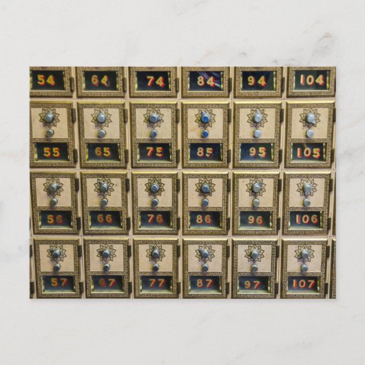 Postamt-Kombinationsschachteln Postkarte (Vorderseite)