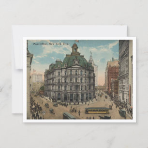 Postamt, New York City Vintage inspiriert Postkarte