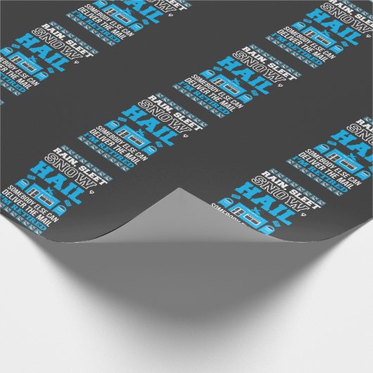 Postamt Remüde Mailman Geschenkpapier (Ecke)