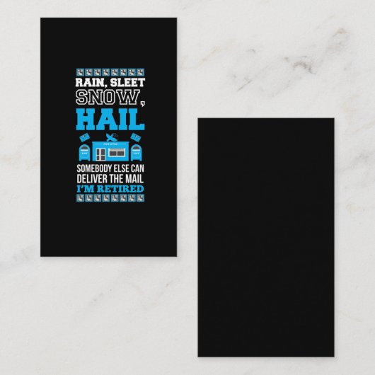 Postamt Remüde Mailman Visitenkarte (Vorne/Hinten)