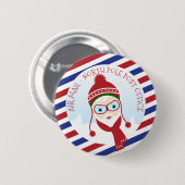 Postamt Santa Claus Button (Vorne & Hinten)