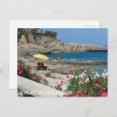 Postamt von Calas de Mallorca, Playa Postkarte (Vorne/Hinten)