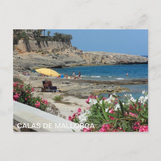 Postamt von Calas de Mallorca, Playa Postkarte (Vorderseite)