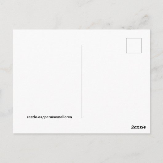 Postamt von Sa Calobra en Mallorca Postkarte (Rückseite)