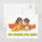 Postämter: Mi Mama mich ama. Postkarte (Vorne/Hinten)