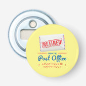 Postämter-Ruheposten-Mitarbeiter Funny Flaschenöffner (Vorderseite)