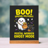 Postangestellter Geist Modus Halloween Design_1 Acrylschild (Neutral)