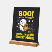 Postangestellter Geist Modus Halloween Design_1 Acrylschild (Winkel)