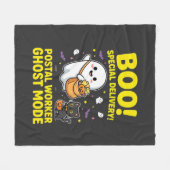 Postangestellter Geist Modus Halloween Design_1 Fleecedecke (Vorderseite (Horizontal))