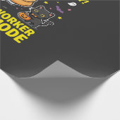 Postangestellter Geist Modus Halloween Design_1 Geschenkpapier (Ecke)