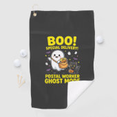 Postangestellter Geist Modus Halloween Design_1 Golfhandtuch (Insitu)