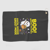 Postangestellter Geist Modus Halloween Design_1 Golfhandtuch (Horizontal)