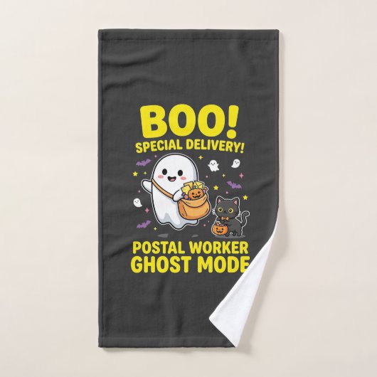 Postangestellter Geist Modus Halloween Design_1 Handtuch (Handtuch)