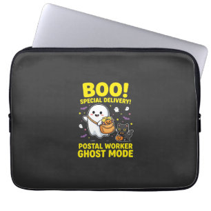Postangestellter Geist Modus Halloween Design_1 Laptopschutzhülle