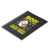 Postangestellter Geist Modus Halloween Design_1 Notizblock (Linke Seite)