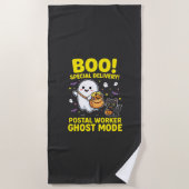 Postangestellter Geist Modus Halloween Design_1 Strandtuch (Vorderseite)