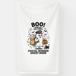 Postangestellter Geist Modus Halloween Lieferung D Banner