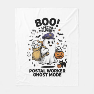Postangestellter Geist Modus Halloween Lieferung D Fleecedecke