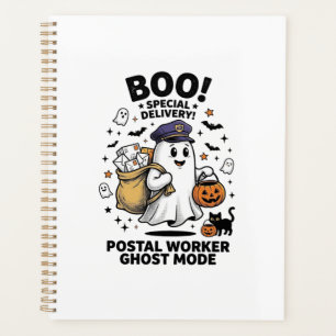 Postangestellter Geist Modus Halloween Lieferung D Planer