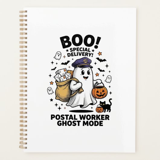 Postangestellter Geist Modus Halloween Lieferung D Planer (Vorderseite)