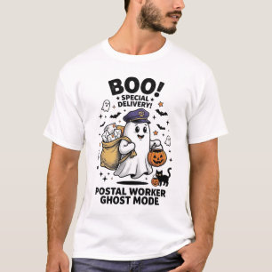 Postangestellter Geist Modus Halloween Lieferung D T-Shirt