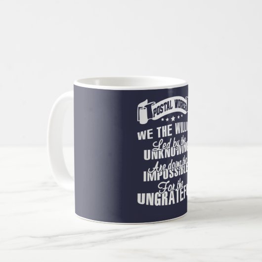 Postangestellter Kaffeetasse (Vorderseite Links)