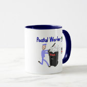 Postangestellter-Wünsche--Lustig Tasse (VorderseiteRechts)