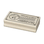 Postanschrift Briefmarke Grüße von Ihrer Rücksende Gummistempel (Stempel)