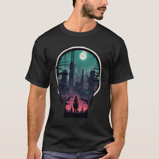 postapokalyptische Alien T-Shirt (Vorderseite)