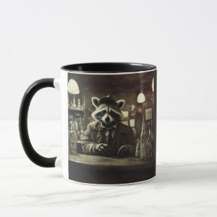 Postapokalyptische Bar und Waschbär Tasse