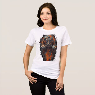 Postapokalyptische Gasmaske Industrial Damen Tri-Blend Shirt
