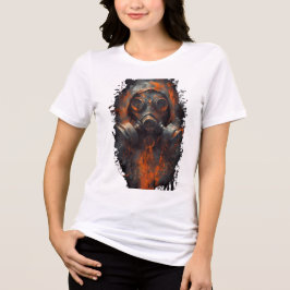Postapokalyptische Gasmaske Industrial Damen Tri-Blend Shirt