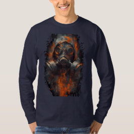 Postapokalyptische Gasmaske Industrialer Langarm T-Shirt