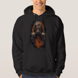 Postapokalyptische Gasmaske Toxische Grunge Hoodie