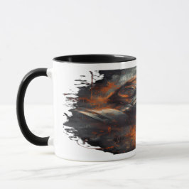 Postapokalyptische Gasmaske Toxische Grunge-Optik Tasse